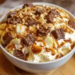 Caramel Apple Salad with Snickers