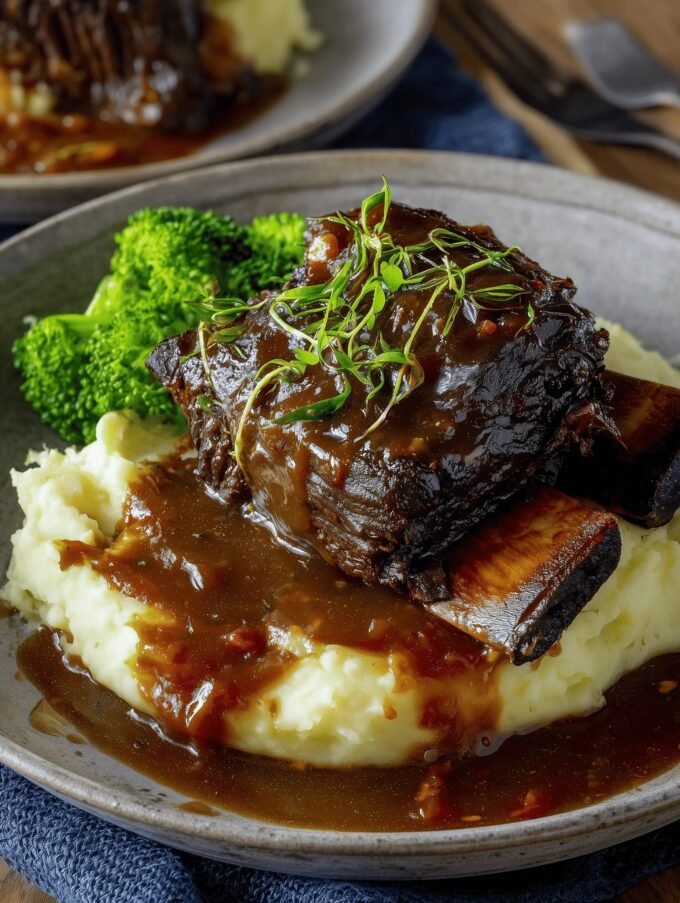 Slow Cooker Beef Short Ribs with Rich Gravy