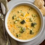 Potato Soup with Cheddar and Broccoli