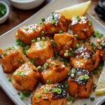 Crispy Air Fryer Bang Bang Salmon Bites