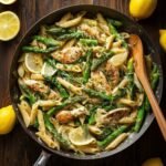 Creamy Lemon Chicken and Asparagus Pasta