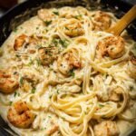 Creamy Chicken and Shrimp Alfredo