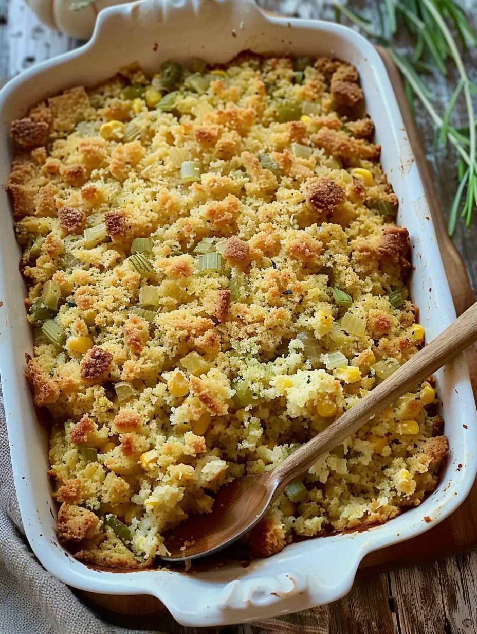 Traditional Southern Cornbread Dressing