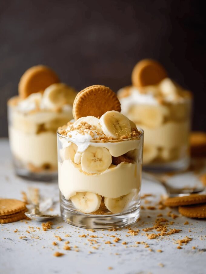 Creamy Banana Pudding Cups