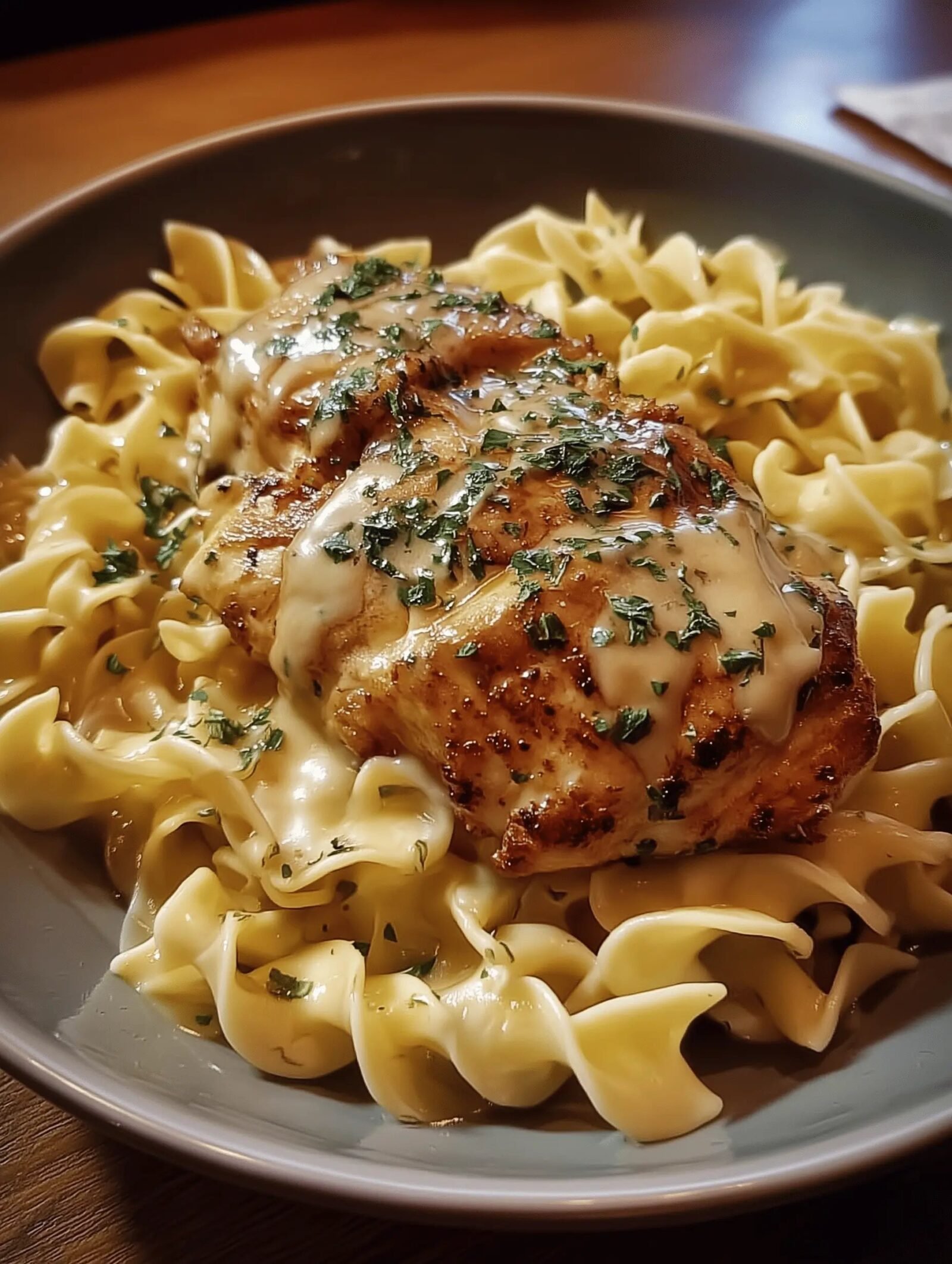 Buttered Noodles with Chicken