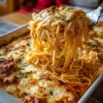 Cream Cheese Baked Spaghetti Casserole