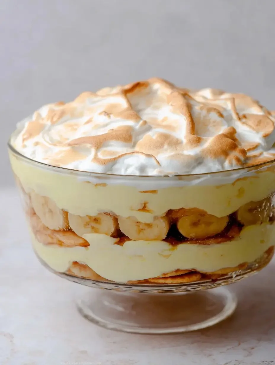 Delicious Southern banana pudding made from scratch with layers of bananas and cream