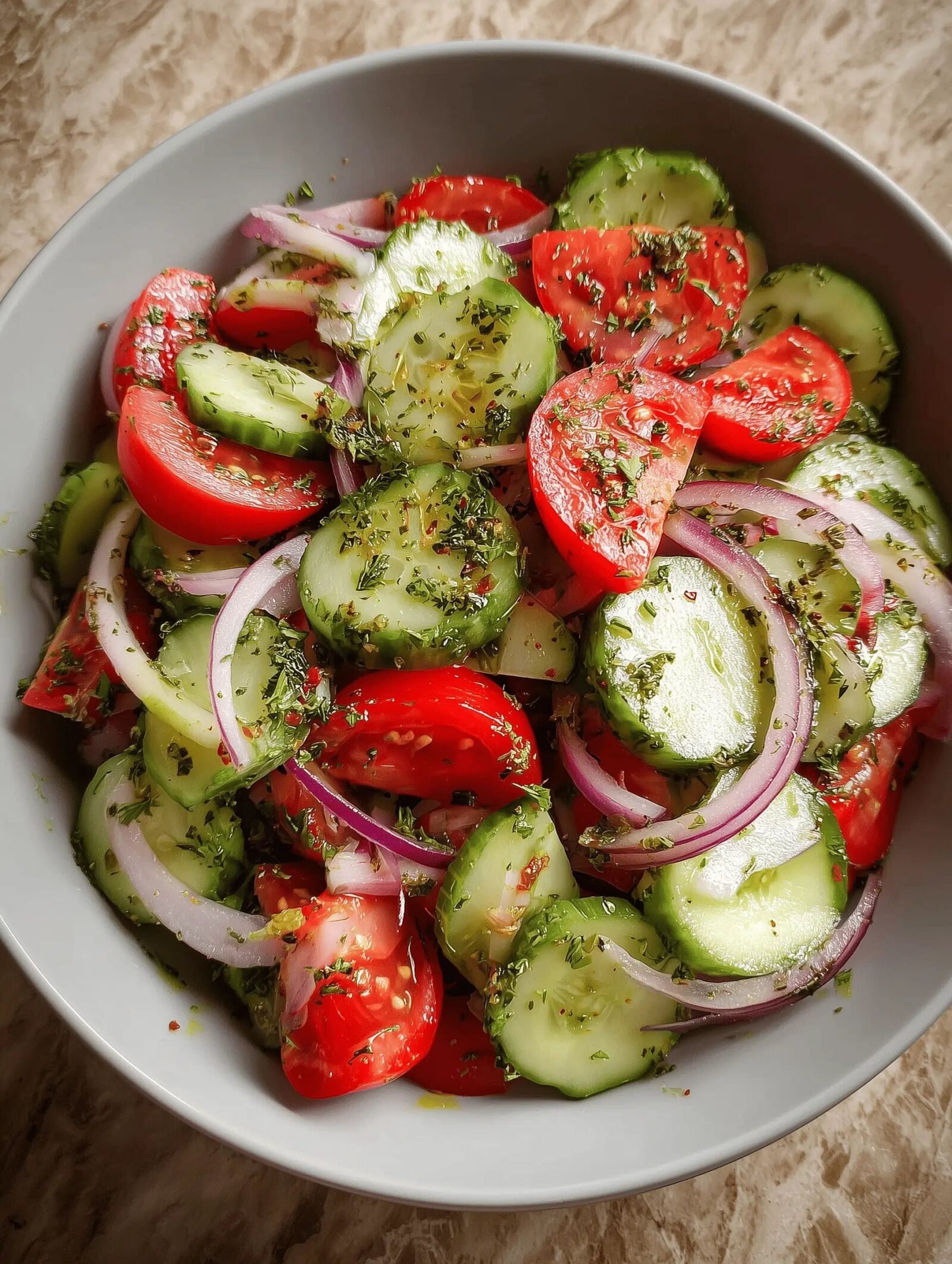 Cucumber and Tomato Salad