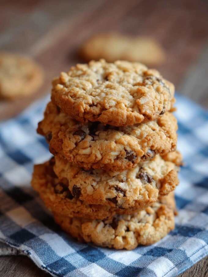 Chewy Rice Krispies Chocolate Chip Cookies
