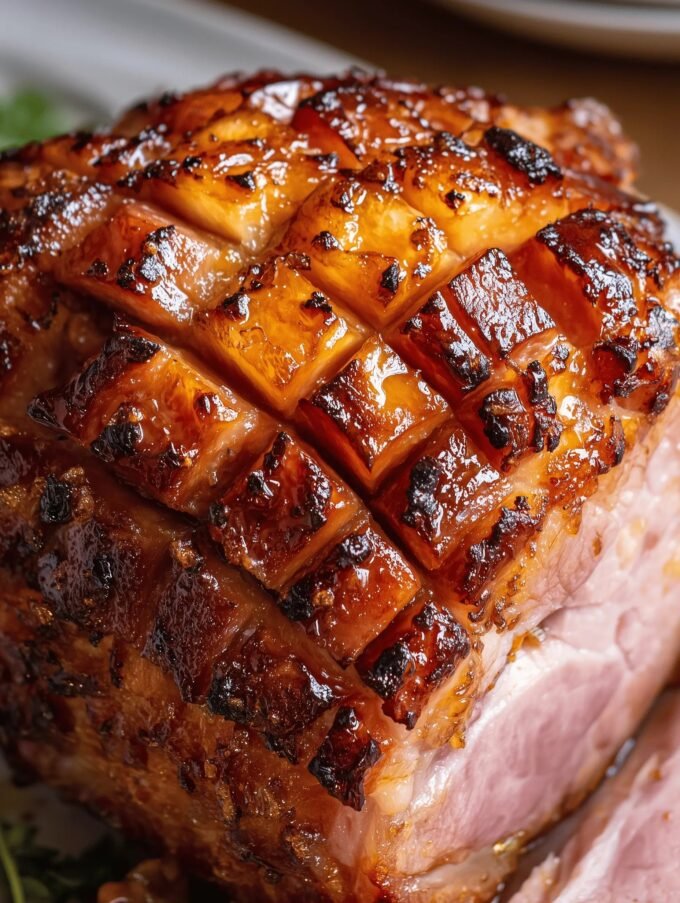 Pineapple Brown Sugar Glazed Ham
