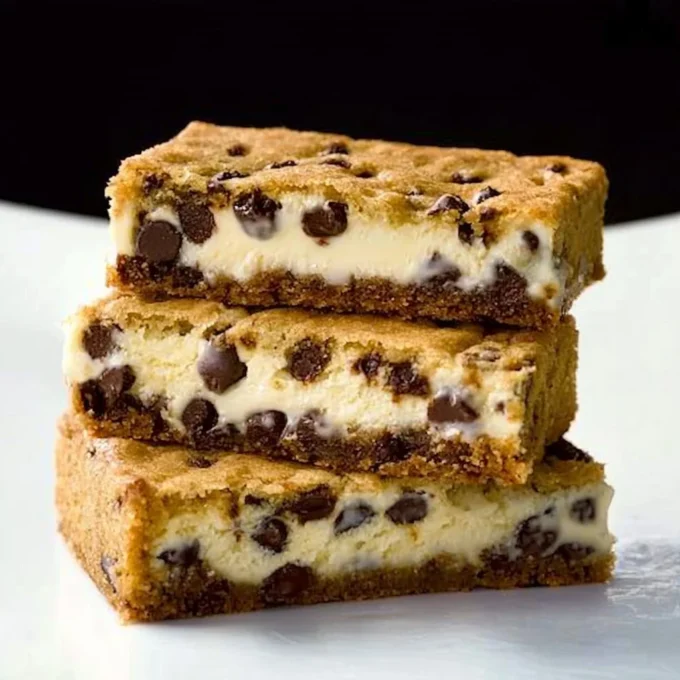 Decadent cheesecake-stuffed chocolate chip cookies on a plate