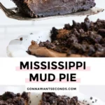 Delicious Mississippi Mud Pie dessert topped with chocolate and marshmallows
